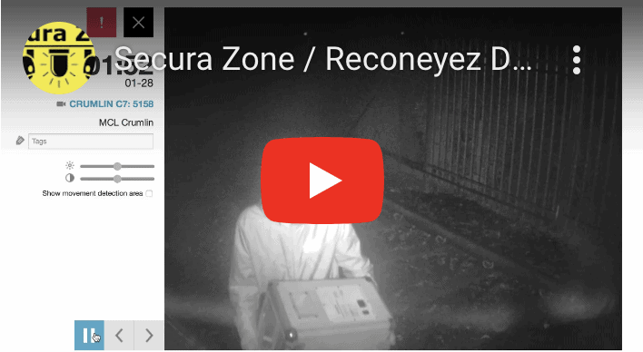 Secura Zone : Reconeyez Diebstahl bei Nacht